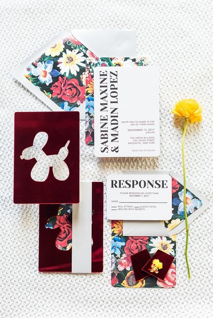 Pop Art inspired LGBTQ wedding editorial at The Green Building in NYC