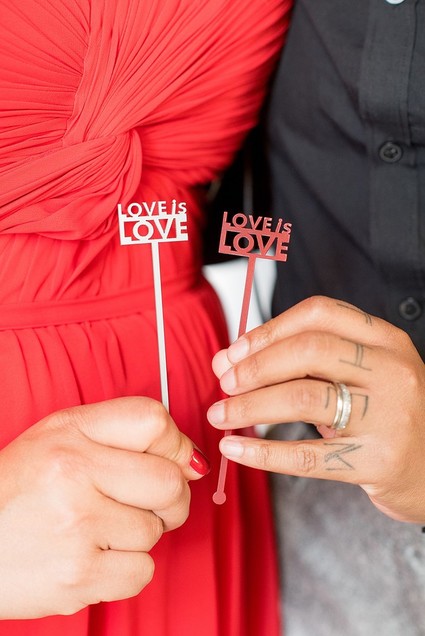 Pop Art inspired LGBTQ wedding editorial at The Green Building in NYC