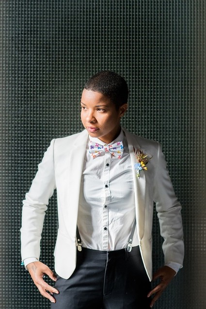 Pop Art inspired LGBTQ wedding editorial at The Green Building in NYC