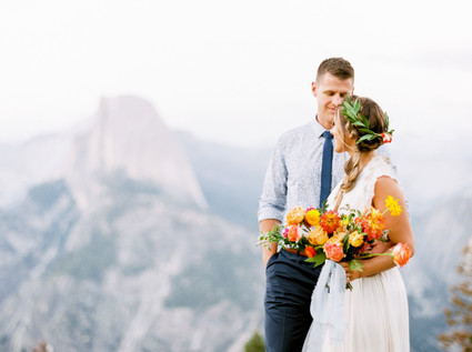 Colorful Yosemite elopement and picnic Inspiration