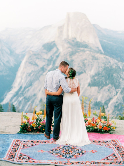 Colorful Yosemite elopement and picnic Inspiration