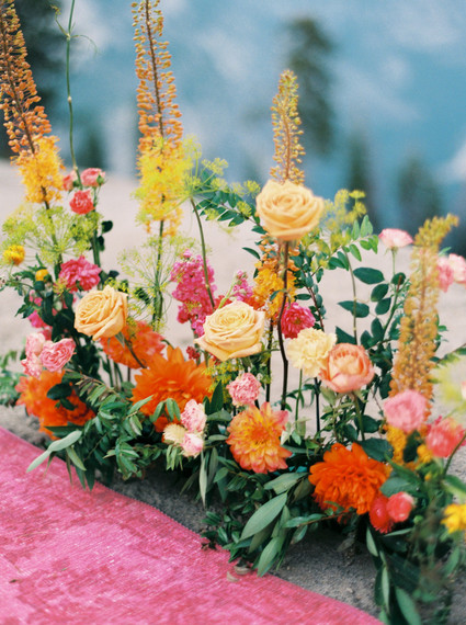 Colorful Yosemite elopement and picnic Inspiration