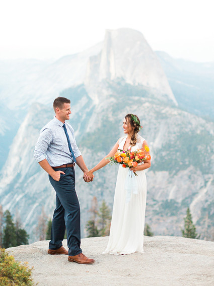 Colorful Yosemite elopement and picnic Inspiration