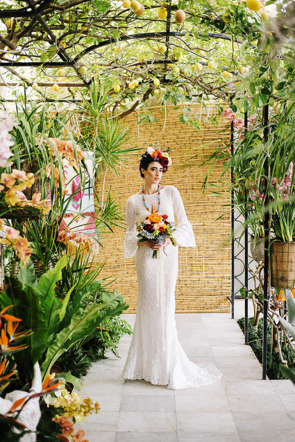 Frida Kahlo inspired wedding on the Amalfi Coast