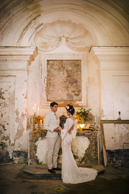 Frida Kahlo inspired wedding on the Amalfi Coast