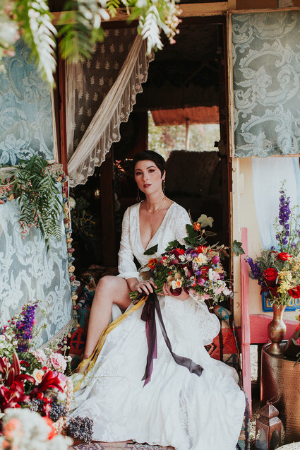 Bright floral nomadic wedding inspiration in Edna Valley