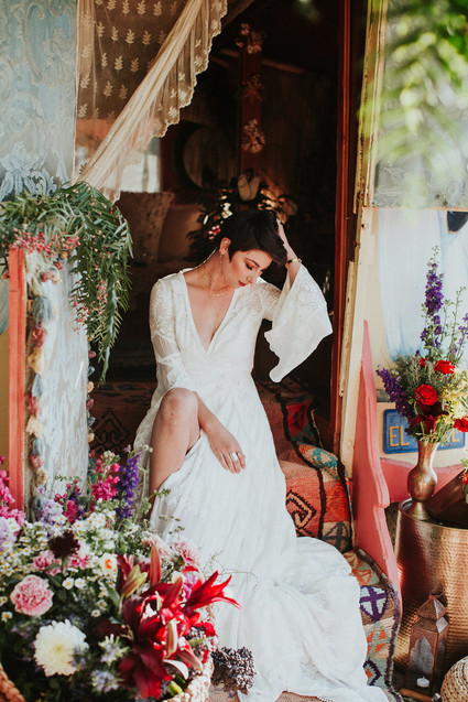 Bright floral nomadic wedding inspiration in Edna Valley