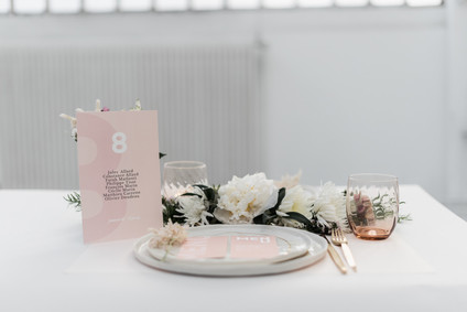 Modern French pink and blush bridal shower