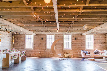 Feminine moon & stars baby shower on 100 Layer Cakelet