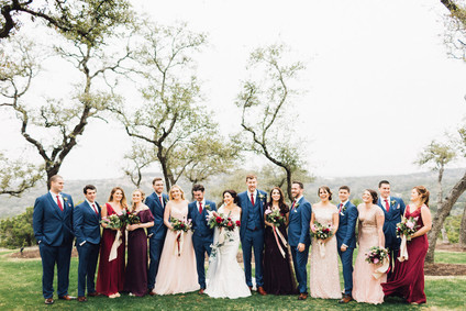 Jewel tone winter wedding at Canyonwood Ridge in Austin