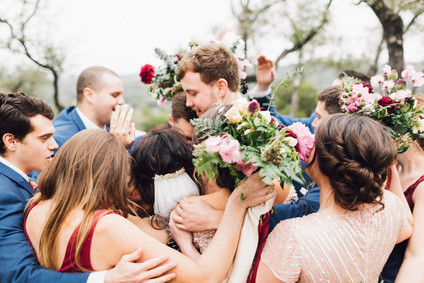 Jewel tone winter wedding at Canyonwood Ridge in Austin