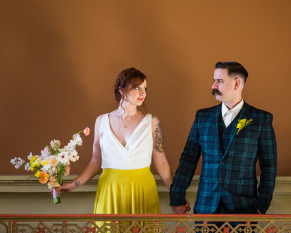Whimsical Wes Anderson wedding ideas at the San Francisco Mint