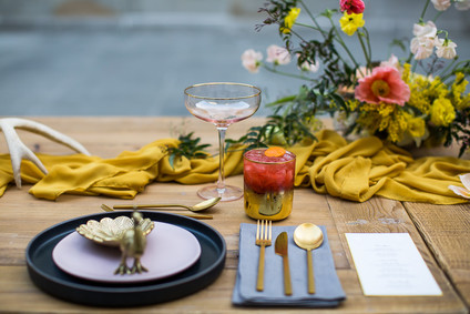 Whimsical Wes Anderson wedding ideas at the San Francisco Mint