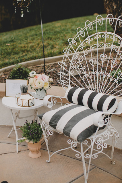 Parisian backyard baby shower