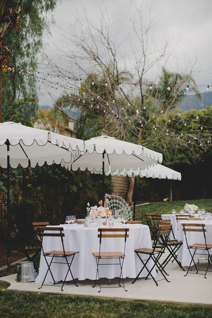 Parisian backyard baby shower