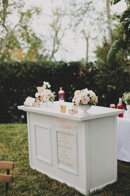 Parisian backyard baby shower