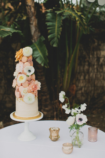 Parisian backyard baby shower