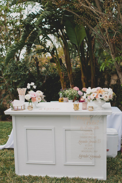 Parisian backyard baby shower