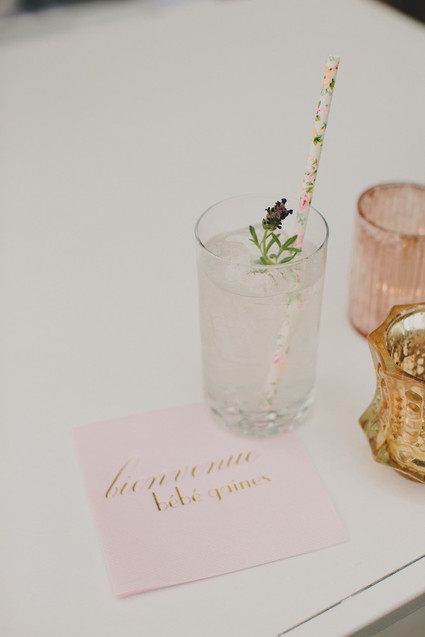 Parisian backyard baby shower