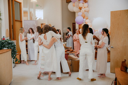 A baby blessing with Erica Chidi Cohen at Loom in Los Angeles