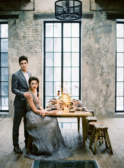 Minimal modern grey wedding ideas