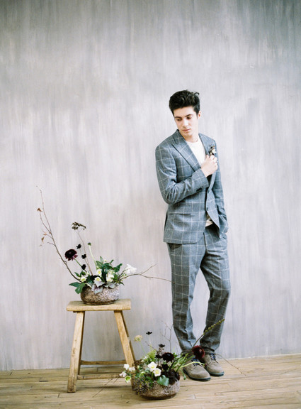 Minimal modern grey wedding ideas