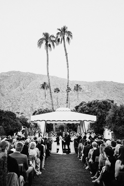 Classic modern Palm Springs wedding at the Avalon
