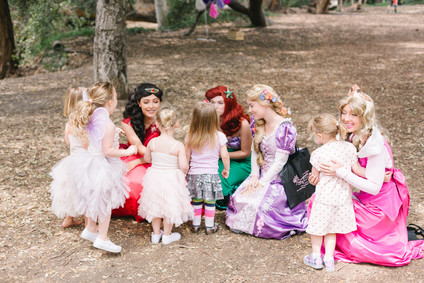Fairyland birthday party for sisters at Temescal Canyon in Los Angeles