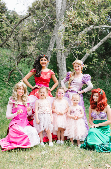 Fairyland birthday party for sisters at Temescal Canyon in Los Angeles