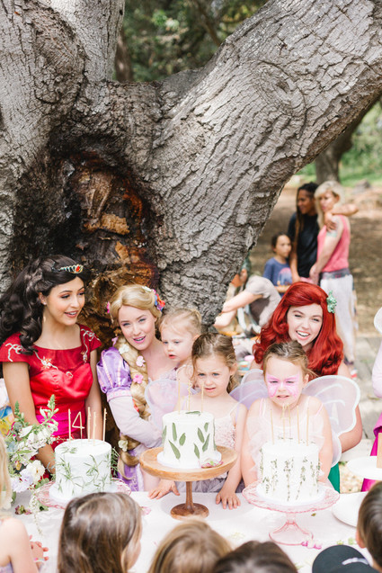 Fairyland birthday party for sisters at Temescal Canyon in Los Angeles