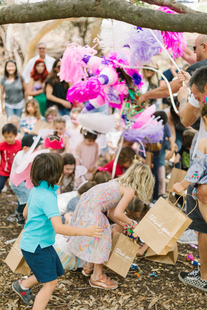 Fairyland birthday party for sisters at Temescal Canyon in Los Angeles