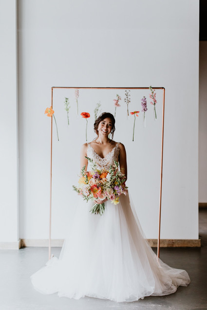 Floral spring indoor wedding ideas at Ajax DC Inspiration