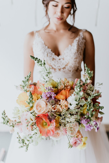 Floral spring indoor wedding ideas at Ajax DC Inspiration