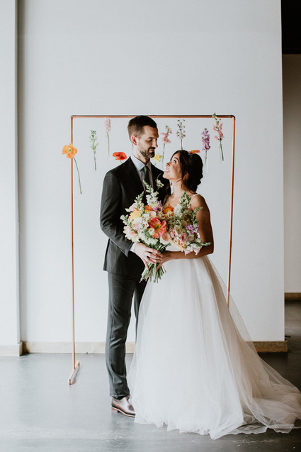 Floral spring indoor wedding ideas at Ajax DC Inspiration