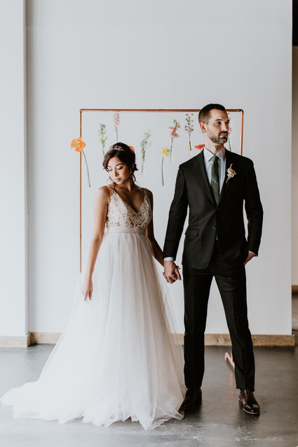 Floral spring indoor wedding ideas at Ajax DC Inspiration