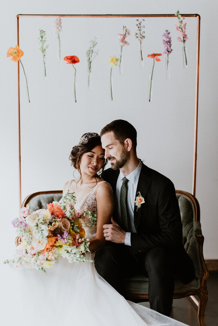 Floral spring indoor wedding ideas at Ajax DC Inspiration