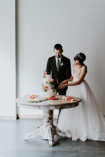 Floral spring indoor wedding ideas at Ajax DC Inspiration