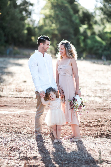 Rustic sunset family photos in Western Australia