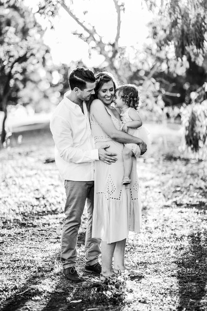 Rustic sunset family photos in Western Australia