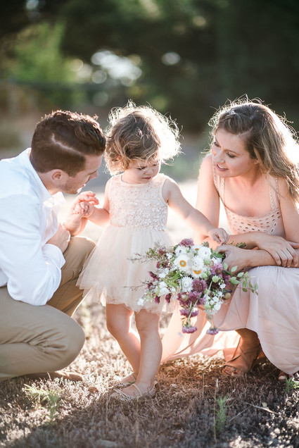 Rustic sunset family photos in Western Australia