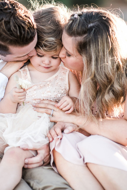 Rustic sunset family photos in Western Australia