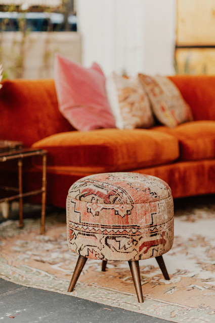 Artful hip earth-tone wedding at Office Party in LA