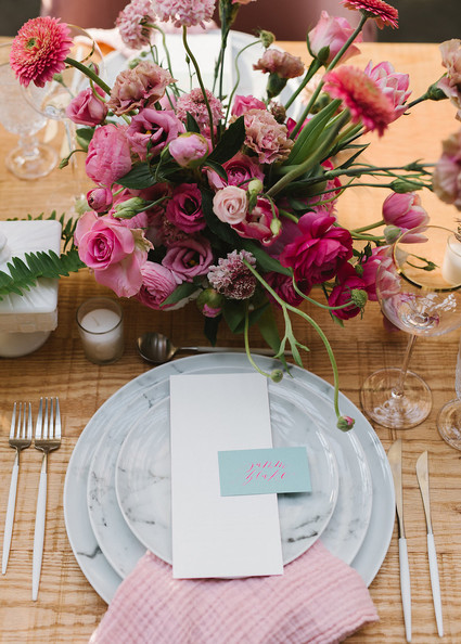 Ombre dinner party with Collective Gatherings in Brooklyn