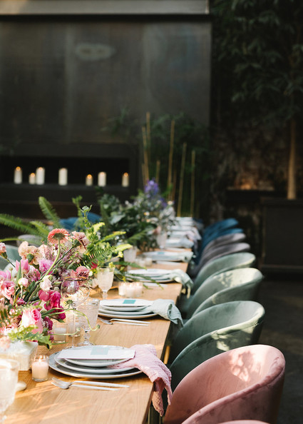 Ombre dinner party with Collective Gatherings in Brooklyn