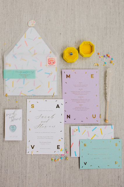 Whimsical neon candy-inspired wedding ideas