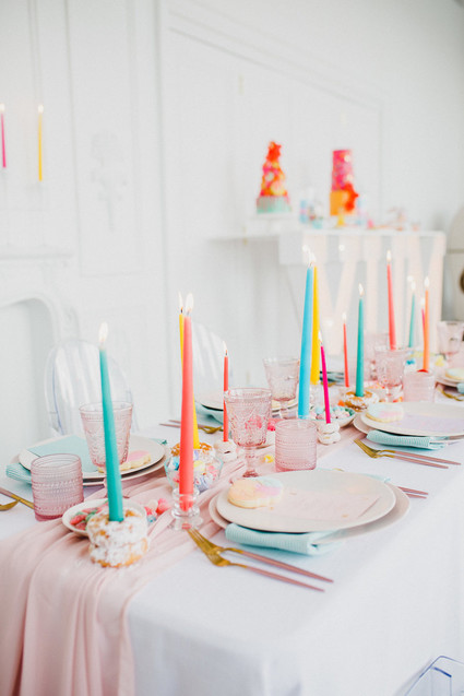 Whimsical neon candy-inspired wedding ideas