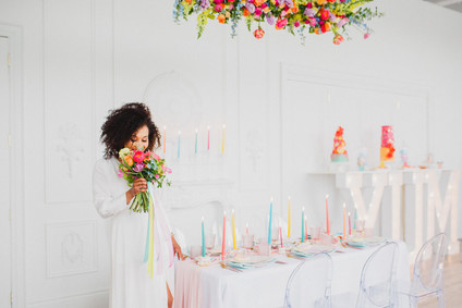 Whimsical neon candy-inspired wedding ideas