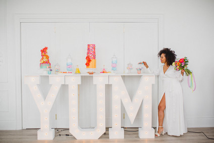 Whimsical neon candy-inspired wedding ideas