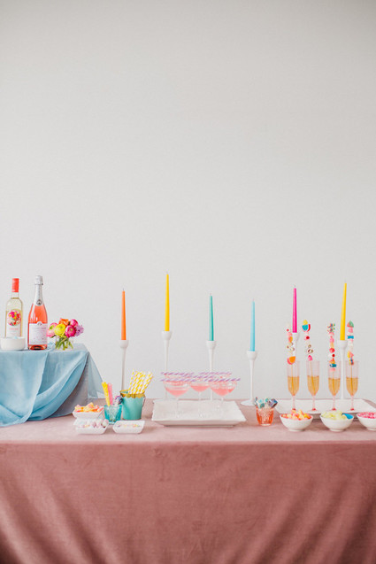 Whimsical neon candy-inspired wedding ideas