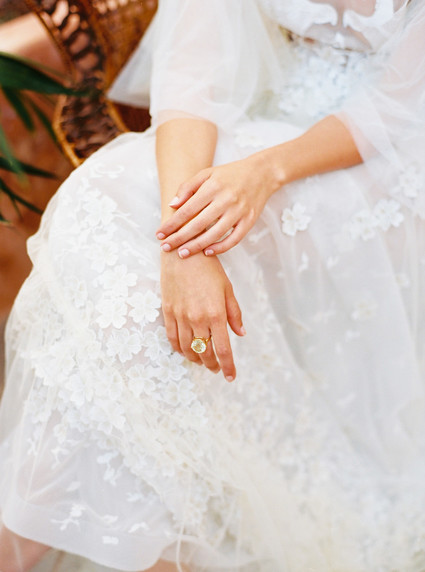 Peony inspired pastel wedding ideas in Santorini Inspiration